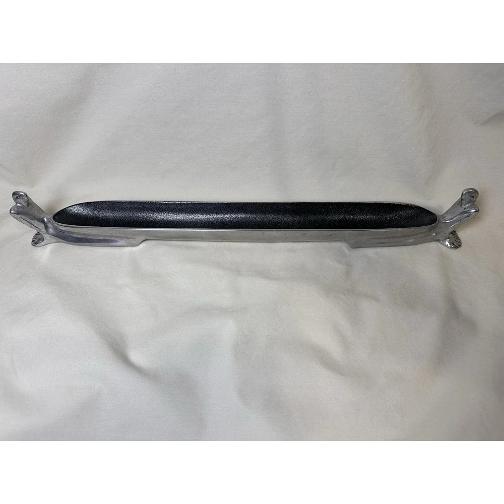 Carrol Boyes At Ease Canoe Bowl‎ Aluminum Serving Tray Signed 19